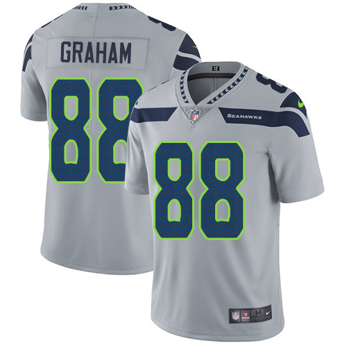 Nike Seahawks #88 Jimmy Graham Grey Alternate Men's Stitched NFL Vapor Untouchable Limited Jersey